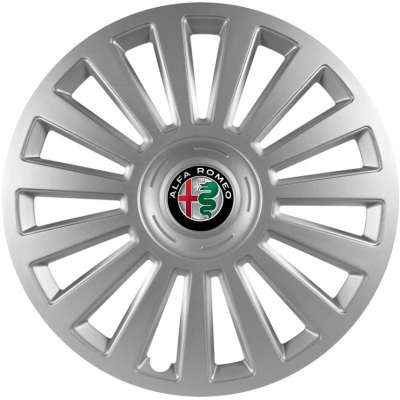 KRYTY KOLIES PRE ALFA ROMEO 15" LUXURY silver 4ks